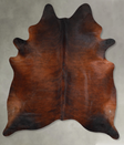 Dark Brindle X-Large Brazilian Cowhide Rug 7'8"H x 6'1"W #A55208 by Hudson Hides