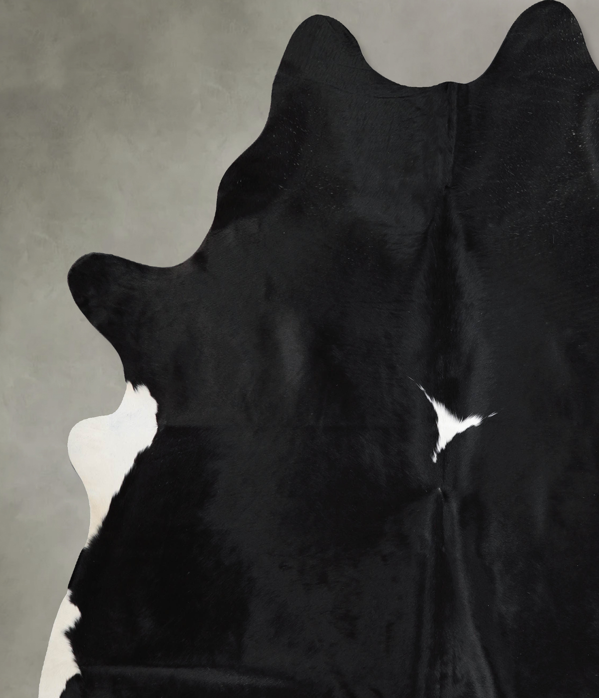 Black and White XX-Large Brazilian Cowhide Rug 8'0"H x 7'0"W #A55209 by Hudson Hides