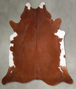 Solid Brown XX-Large Brazilian Cowhide Rug 7'7"H x 7'7"W #A55210 by Hudson Hides