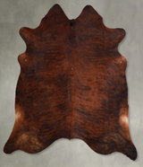Dark Brindle XX-Large Brazilian Cowhide Rug 7'6"H x 7'3"W #A55211 by Hudson Hides