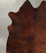 Dark Brindle XX-Large Brazilian Cowhide Rug 7'6"H x 7'3"W #A55211 by Hudson Hides