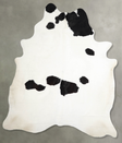 Black and White XX-Large Brazilian Cowhide Rug 8'1"H x 6'11"W #A55215 by Hudson Hides