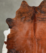 Medium Brindle X-Large Brazilian Cowhide Rug 7'9"H x 6'4"W #A55216 by Hudson Hides