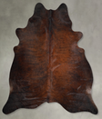 Dark Brindle XX-Large Brazilian Cowhide Rug 7'9"H x 7'4"W #A55218 by Hudson Hides