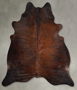 Dark Brindle XX-Large Brazilian Cowhide Rug 7'9"H x 7'4"W #A55218 by Hudson Hides