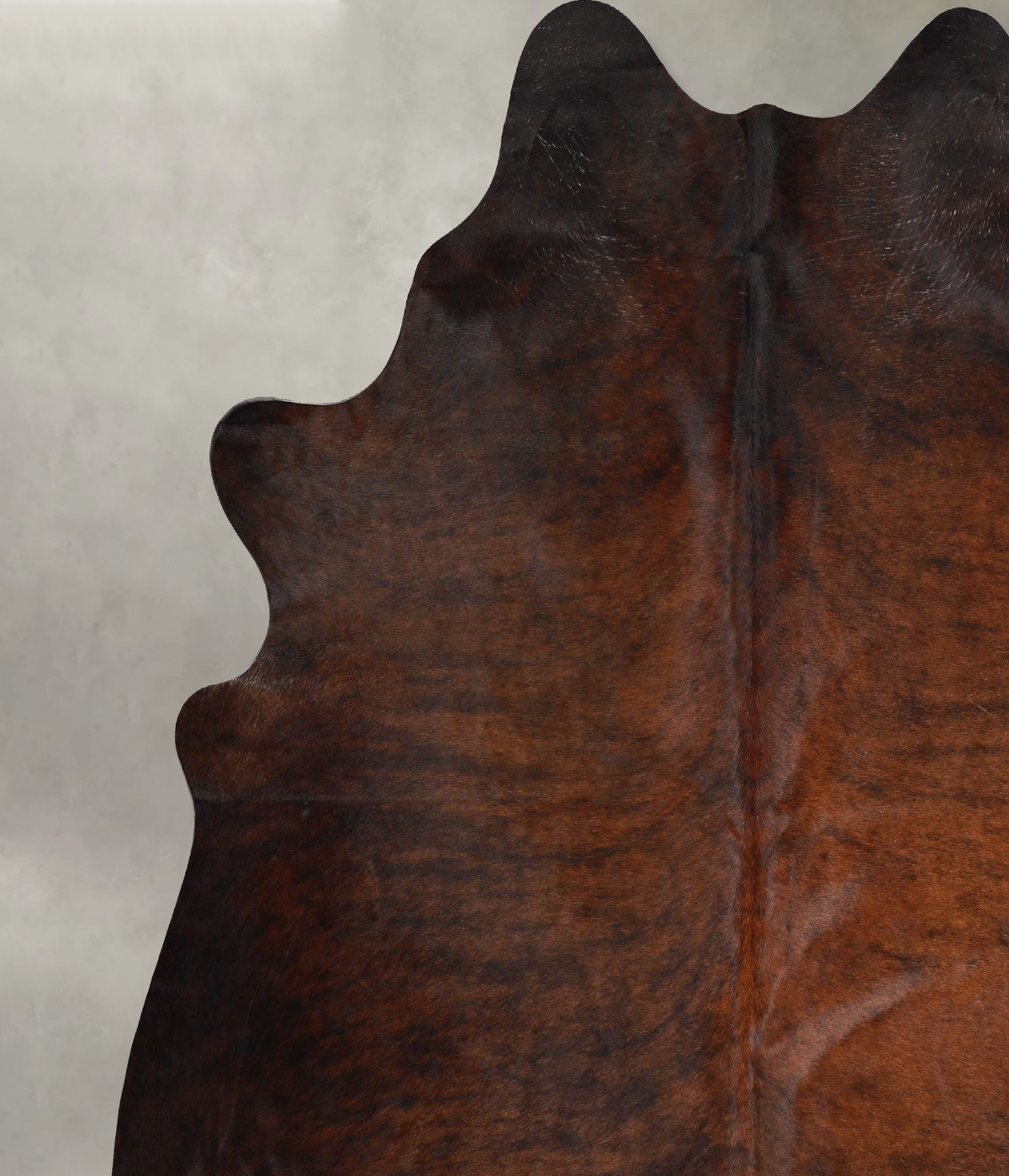 Dark Brindle XX-Large Brazilian Cowhide Rug 7'9"H x 7'4"W #A55218 by Hudson Hides