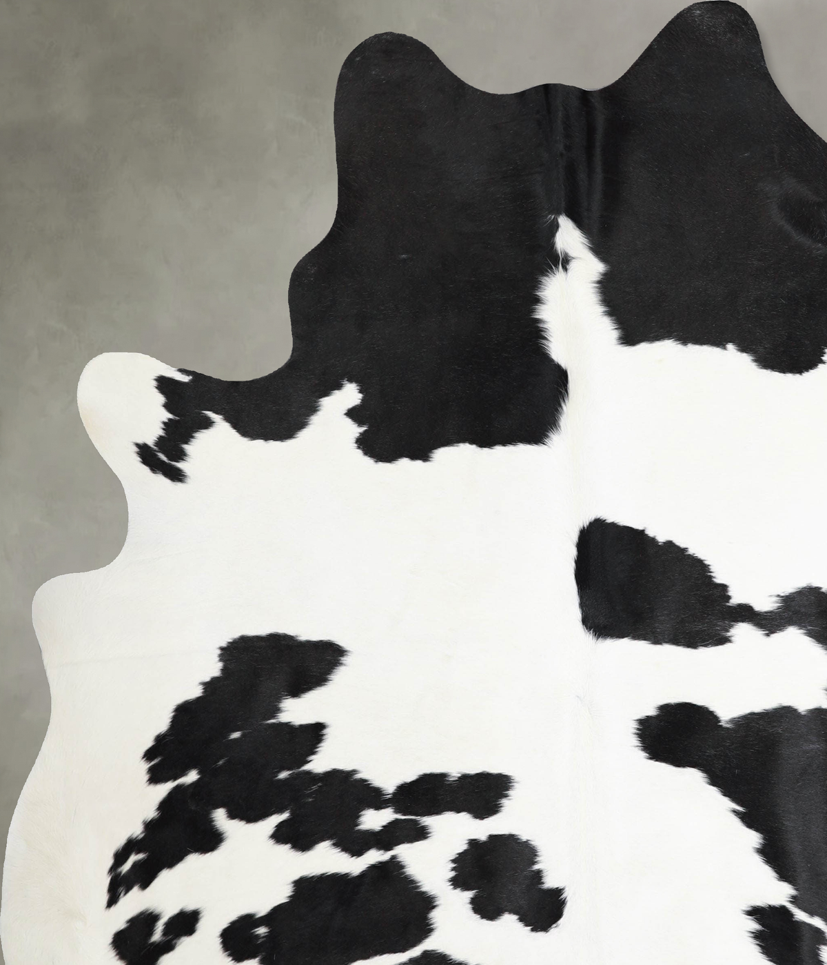 Black and White X-Large Brazilian Cowhide Rug 7'7"H x 6'4"W #A55219 by Hudson Hides