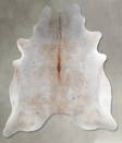 Grey with Beige XX-Large Brazilian Cowhide Rug 8'0"H x 7'3"W #A55220 by Hudson Hides