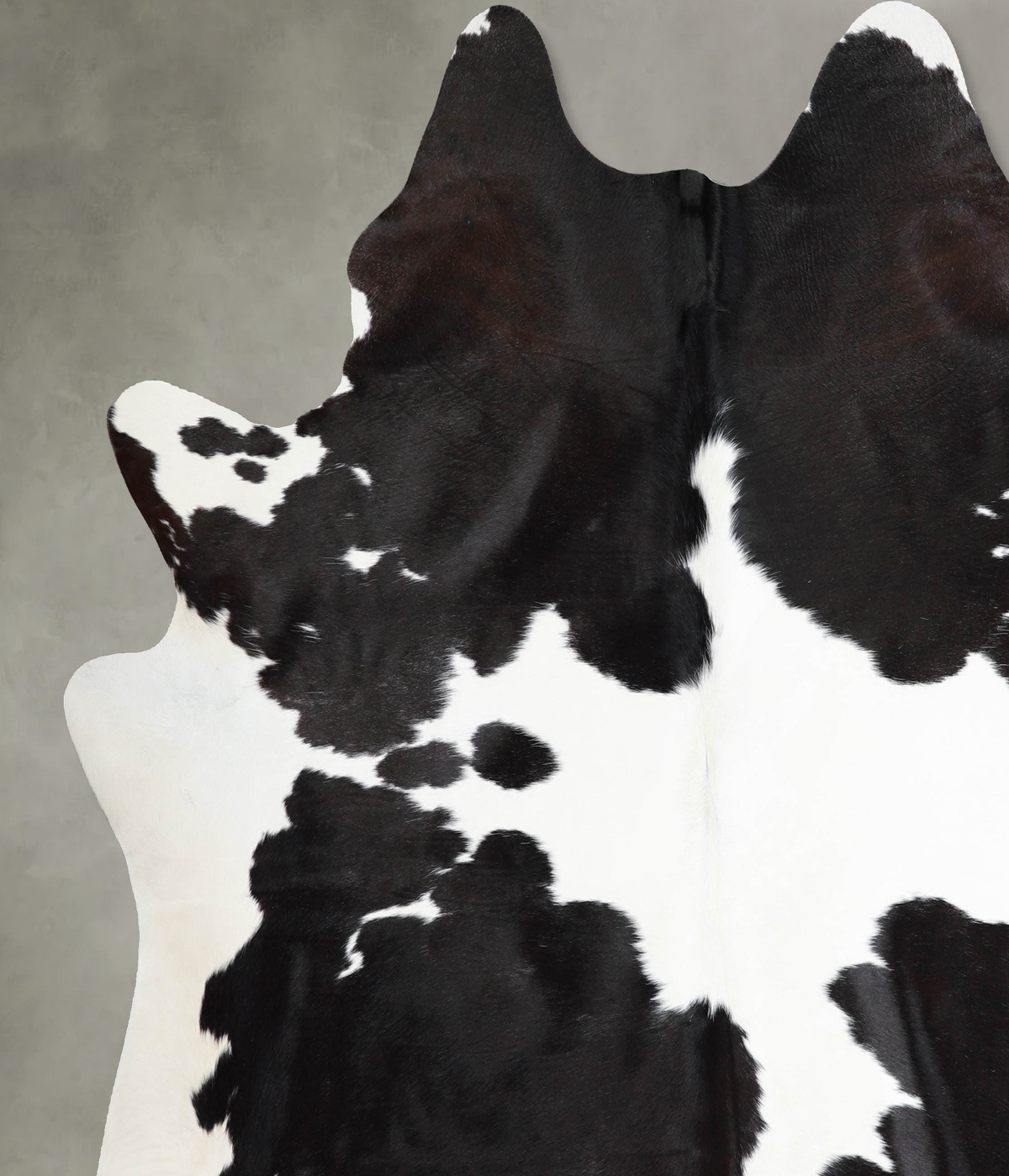 Black and White XX-Large Brazilian Cowhide Rug 7'5"H x 6'11"W #A55222 by Hudson Hides