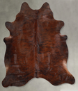 Dark Brindle X-Large Brazilian Cowhide Rug 7'0"H x 6'3"W #A55224 by Hudson Hides