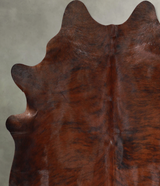 Dark Brindle X-Large Brazilian Cowhide Rug 7'0"H x 6'3"W #A55224 by Hudson Hides