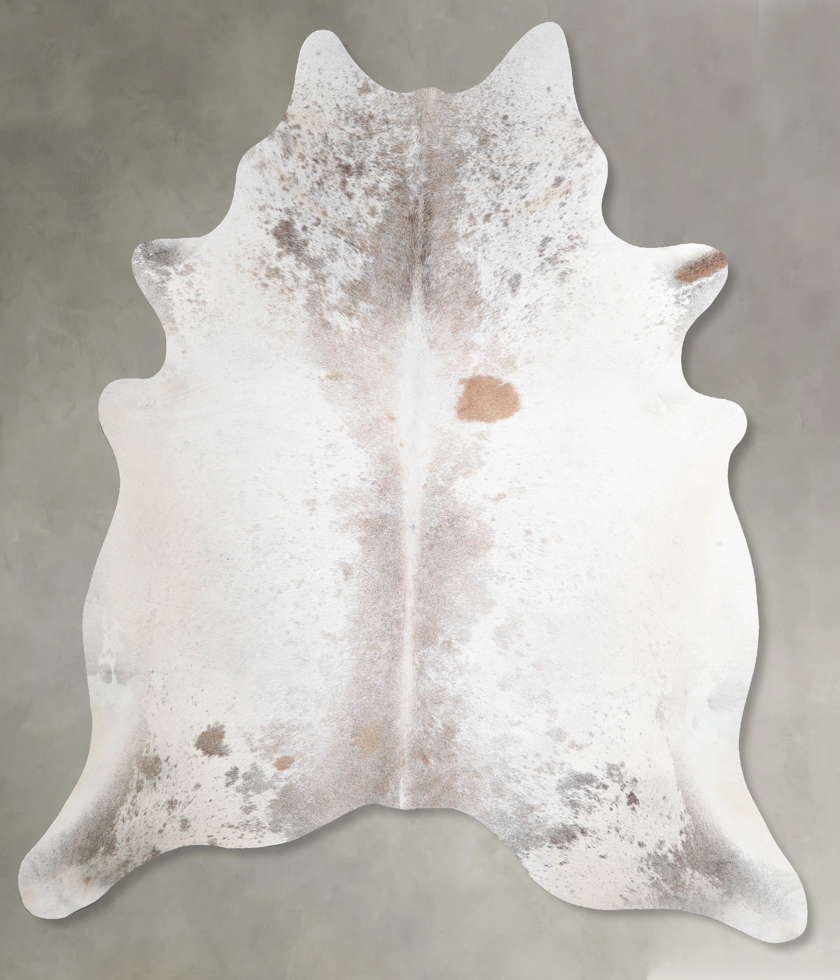 Grey with Beige Cowhide Rug #A55229