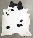 Black and White XX-Large Brazilian Cowhide Rug 7'7"H x 6'9"W #A55232 by Hudson Hides