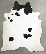 Black and White XX-Large Brazilian Cowhide Rug 7'7"H x 6'9"W #A55232 by Hudson Hides