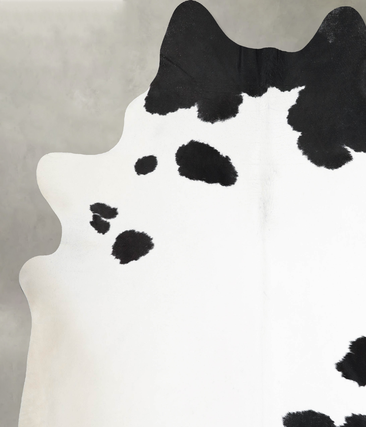 Black and White XX-Large Brazilian Cowhide Rug 7'7"H x 6'9"W #A55232 by Hudson Hides