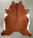 Solid Brown XX-Large Brazilian Cowhide Rug 7'9"H x 6'10"W #A55234 by Hudson Hides