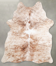 Light Caramel Medium Brazilian Cowhide Rug 5'6"H x 4'4"W #A55235 by Hudson Hides