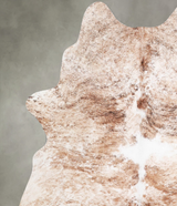 Light Caramel Medium Brazilian Cowhide Rug 5'6"H x 4'4"W #A55235 by Hudson Hides