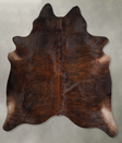 Dark Brindle X-Large Brazilian Cowhide Rug 7'6"H x 6'6"W #A55241 by Hudson Hides