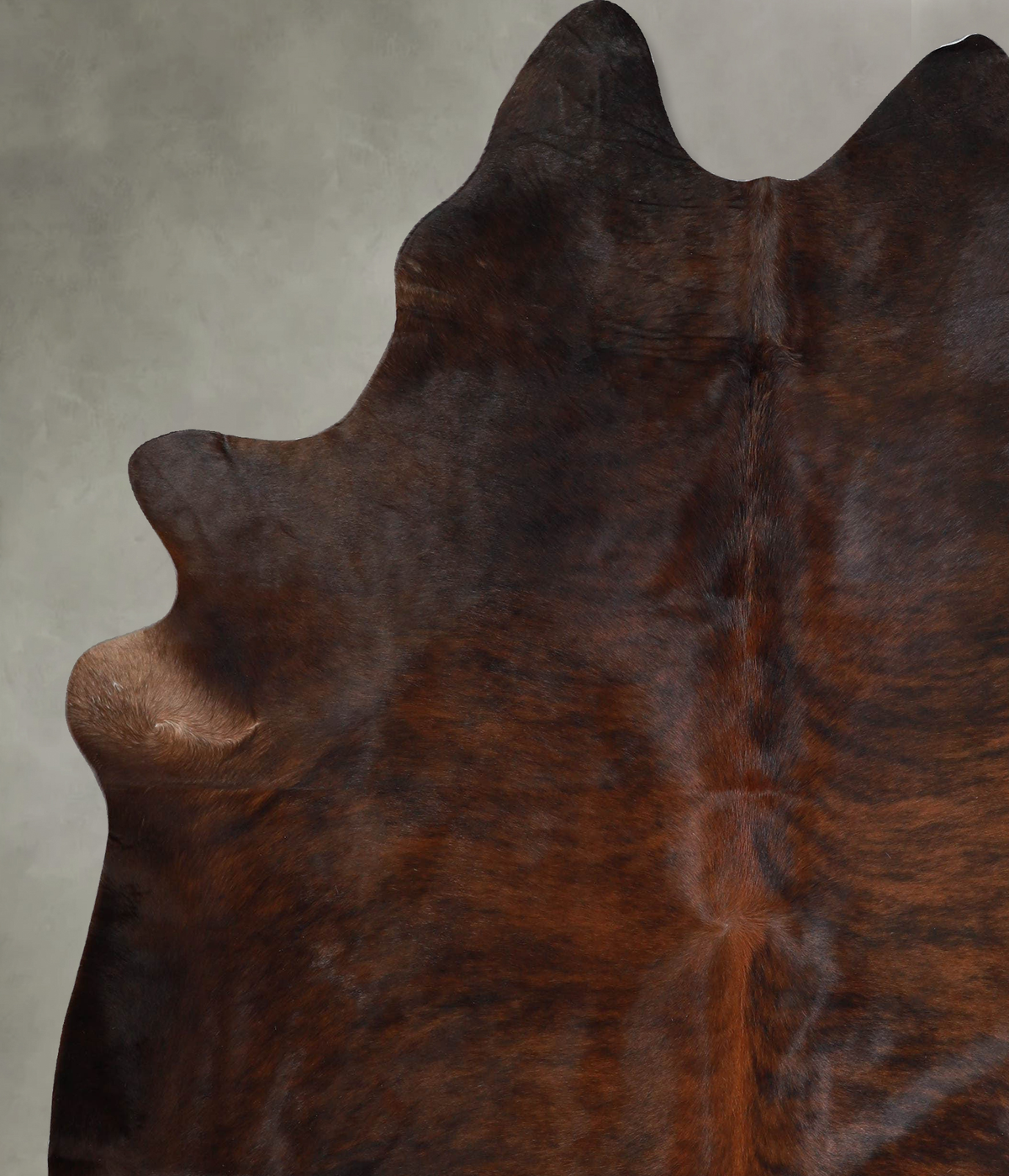 Dark Brindle X-Large Brazilian Cowhide Rug 7'6"H x 6'6"W #A55241 by Hudson Hides