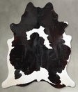 Black and White X-Large Brazilian Cowhide Rug 7'7"H x 6'6"W #A55242 by Hudson Hides