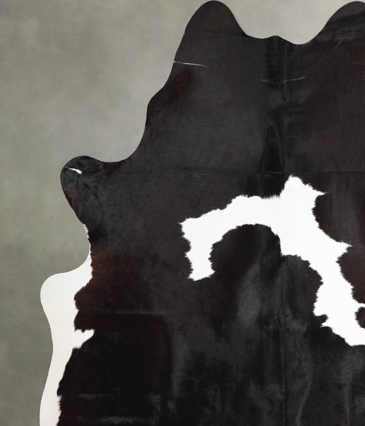 Black and White X-Large Brazilian Cowhide Rug 7'7"H x 6'6"W #A55242 by Hudson Hides