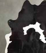 Black and White X-Large Brazilian Cowhide Rug 7'7"H x 6'6"W #A55242 by Hudson Hides
