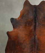 Dark Brindle XX-Large Brazilian Cowhide Rug 8'0"H x 7'1"W #A55252 by Hudson Hides
