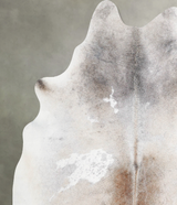 Grey with Beige X-Large Brazilian Cowhide Rug 7'2"H x 6'4"W #A55254 by Hudson Hides