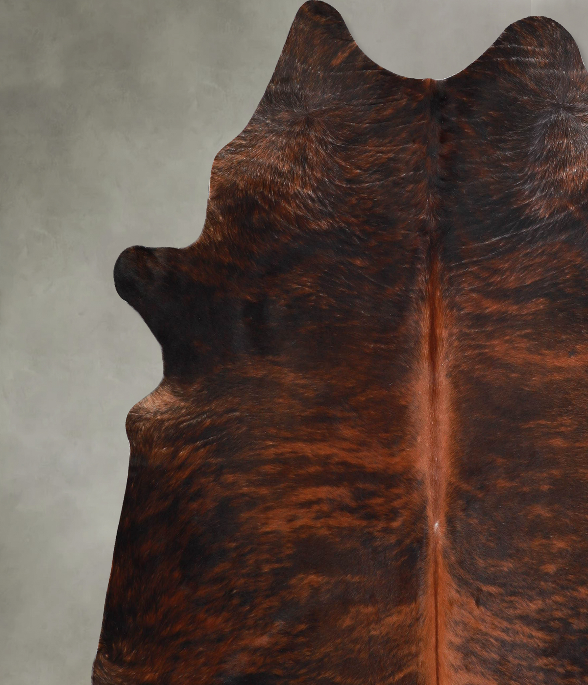Dark Brindle X-Large Brazilian Cowhide Rug 7'3"H x 6'11"W #A55256 by Hudson Hides