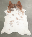Tricolor XX-Large Brazilian Cowhide Rug 7'11"H x 7'1"W #A55261 by Hudson Hides