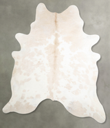 Beige and White XX-Large Brazilian Cowhide Rug 7'9"H x 6'8"W #A55264 by Hudson Hides