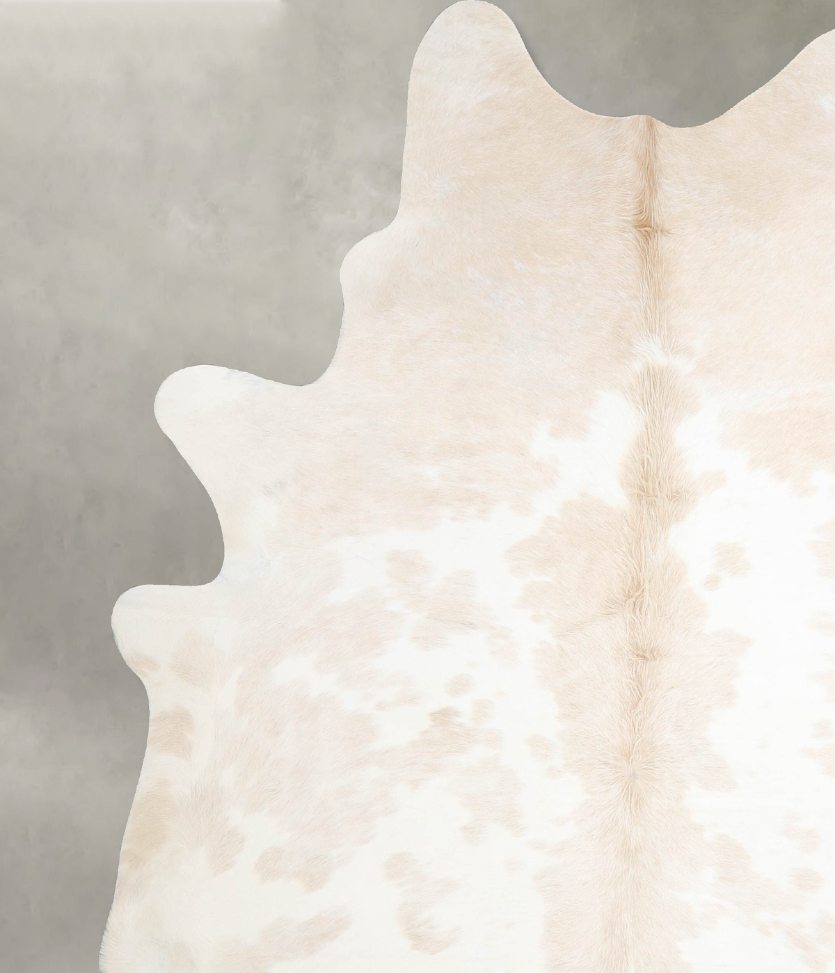 Beige and White XX-Large Brazilian Cowhide Rug 7'9"H x 6'8"W #A55264 by Hudson Hides