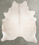 Champagne Large Brazilian Cowhide Rug 6'8"H x 5'10"W #A55277 by Hudson Hides