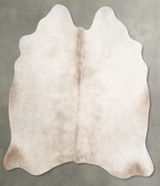 Champagne Medium Brazilian Cowhide Rug 5'5"H x 5'6"W #A55278 by Hudson Hides