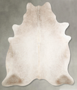 Champagne X-Large Brazilian Cowhide Rug 7'4"H x 6'4"W #A55282 by Hudson Hides