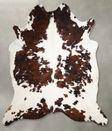 Tricolor XX-Large Brazilian Cowhide Rug 8'1"H x 7'3"W #A55285 by Hudson Hides