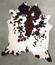 Tricolor XX-Large Brazilian Cowhide Rug 8'1"H x 7'6"W #A55286 by Hudson Hides