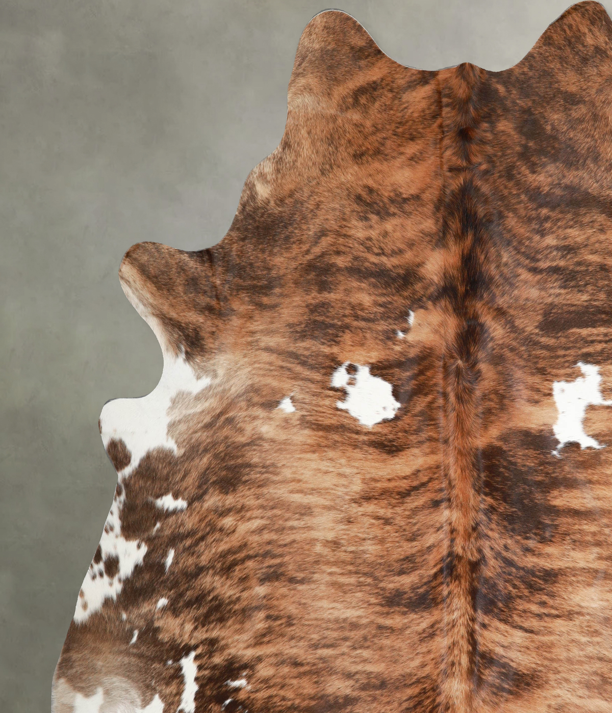 Tricolor XX-Large Brazilian Cowhide Rug 8'5"H x 7'7"W #A55290 by Hudson Hides