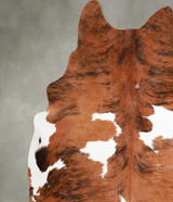 Tricolor XX-Large Brazilian Cowhide Rug 7'4"H x 6'10"W #A55292 by Hudson Hides