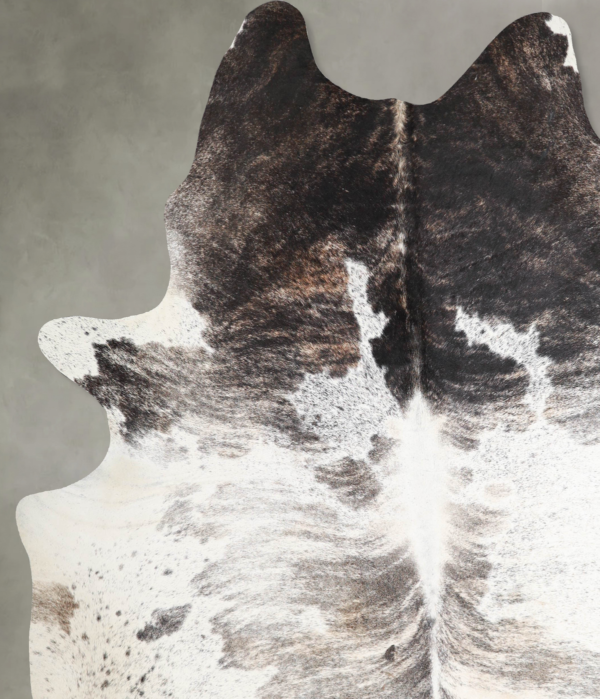 Grey Brindle XX-Large Brazilian Cowhide Rug 8'1"H x 6'7"W #A55294 by Hudson Hides