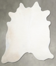 Solid White X-Large Brazilian Cowhide Rug 6'8"H x 6'4"W #A55295 by Hudson Hides