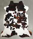 Tricolor X-Large Brazilian Cowhide Rug 6'6"H x 6'2"W #A55298 by Hudson Hides