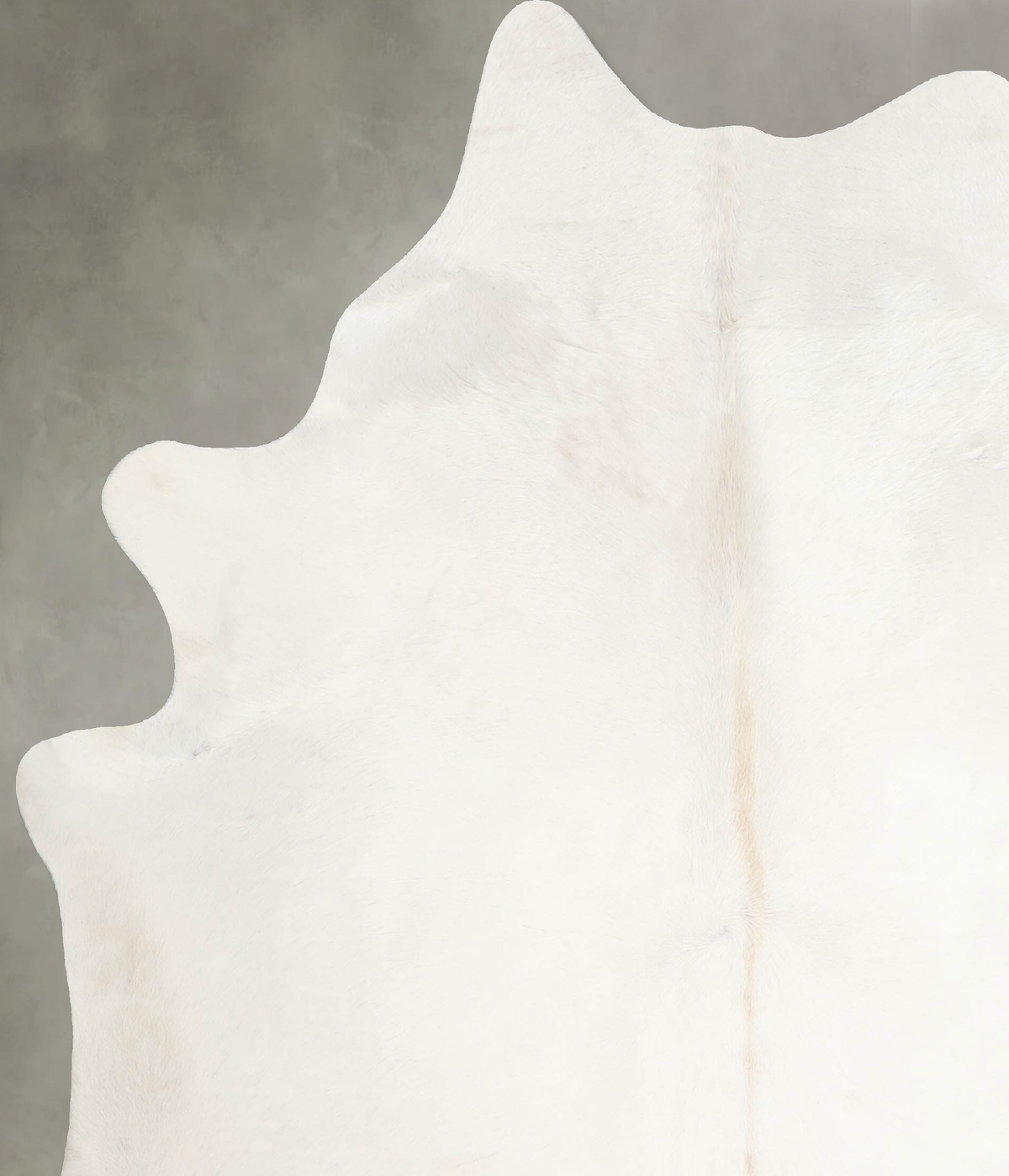 Solid White X-Large Brazilian Cowhide Rug 6'10"H x 5'10"W #A55300 by Hudson Hides