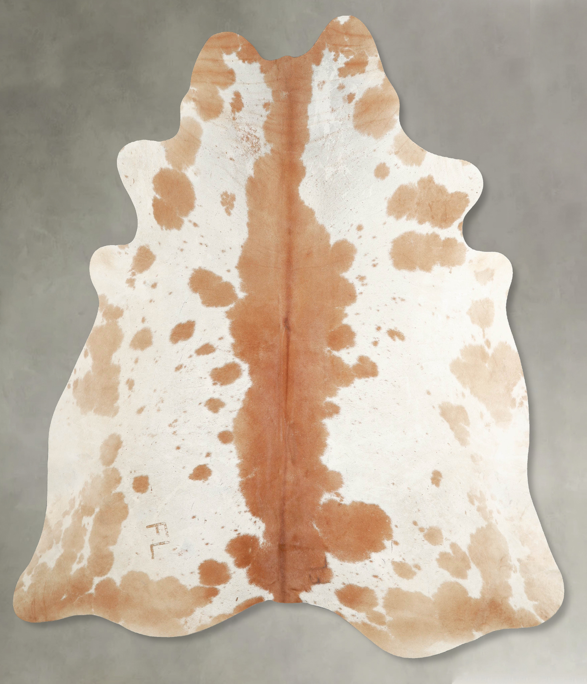 Beige and White Cowhide Rug #A55302