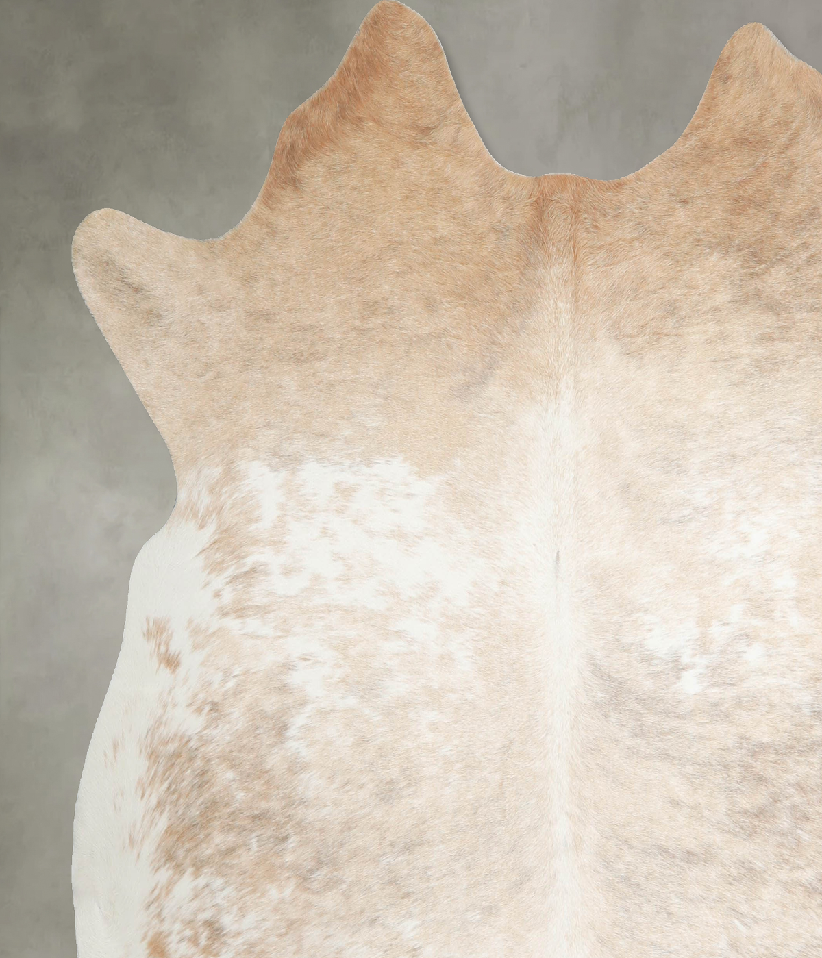 Beige and White X-Large Brazilian Cowhide Rug 6'3"H x 6'7"W #A55306 by Hudson Hides