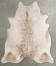 Champagne X-Large Brazilian Cowhide Rug 6'8"H x 6'6"W #A55308 by Hudson Hides