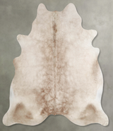 Champagne X-Large Brazilian Cowhide Rug 6'8"H x 6'6"W #A55308 by Hudson Hides