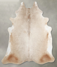 Champagne X-Large Brazilian Cowhide Rug 7'3"H x 6'4"W #A55317 by Hudson Hides