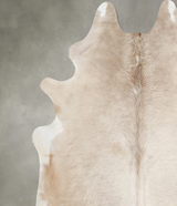 Champagne X-Large Brazilian Cowhide Rug 7'3"H x 6'4"W #A55317 by Hudson Hides